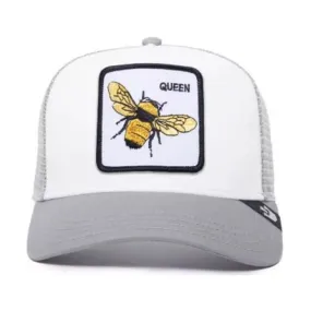 Gorra Blanca y Gris Abeja The Queen Bee