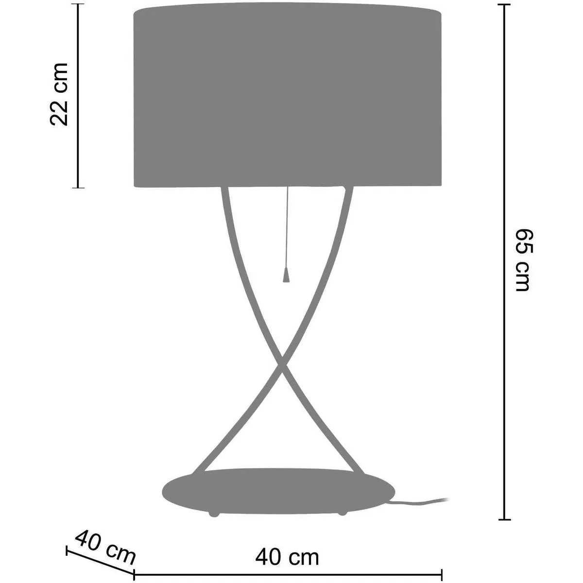 lámpara de la sala de estar rectangular metal marrón