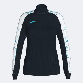 Sudadera mujer Elite IX negro blanco